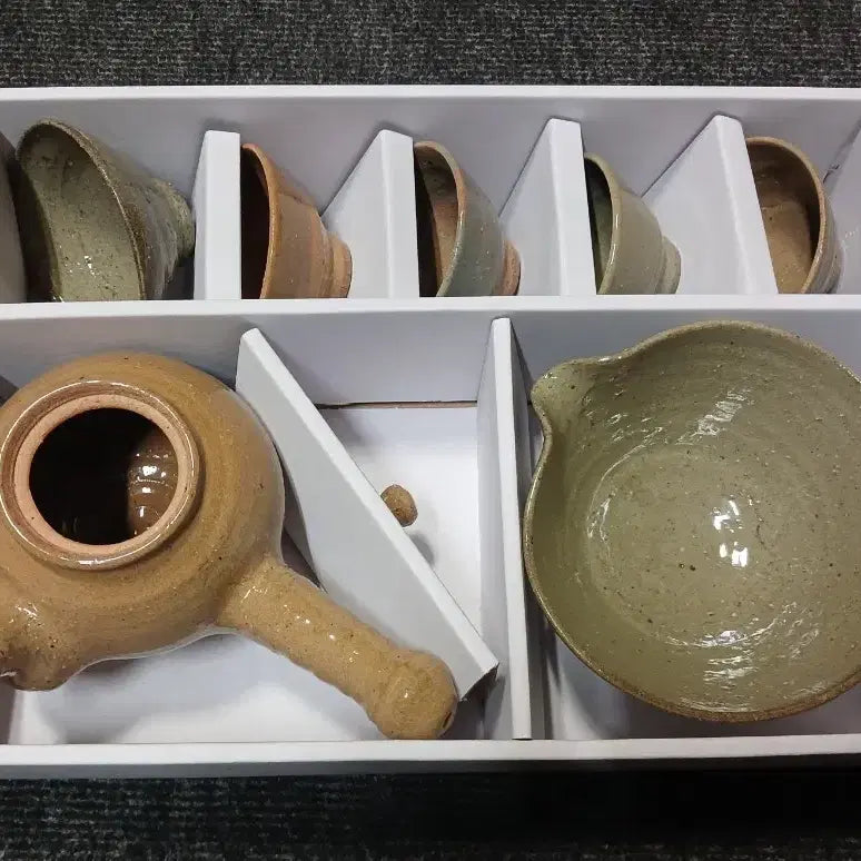 [BUNJANG] Hwangto 5-Color Tea Set / 황토 5인 5색 다기