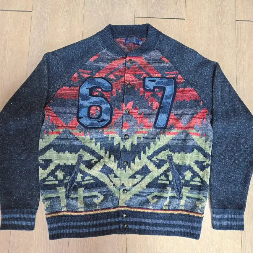 [BUNJANG] Polo Navajo Knit Varsity L / 폴로 나바호 니트 바시티 L