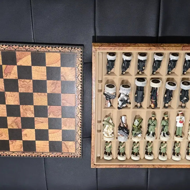 [BUNJANG] Nigri WWII Theme Chess Set / (대형) 세계 2차대전 체스 세트 이태리 핸드메이드 nigri