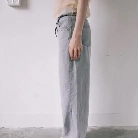 [BUNJANG] Better Gray Denim Pants S / 베러 스터드 그레이 데님 팬츠 S