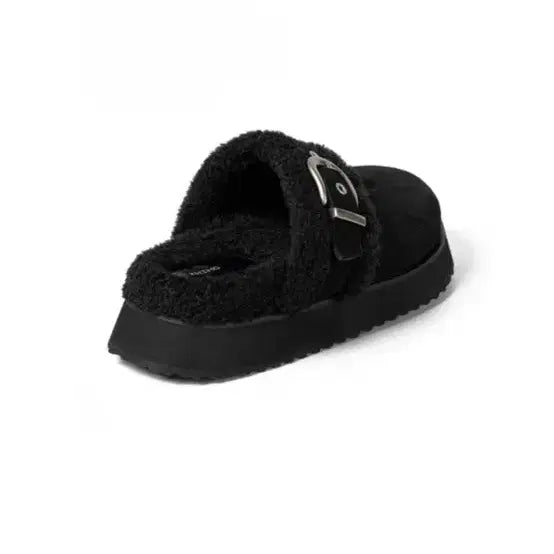 [BUNJANG] KHZHO 벨크로 퍼 뮬 블랙 250 / KHZHO 벨크로 퍼 뮬 블랙 250