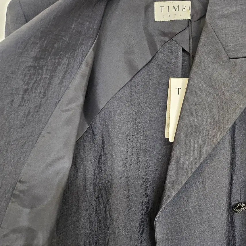 [BUNJANG] Time Peaked Collar Crop Jacket / 타임 피크드 칼라 크롭재킷