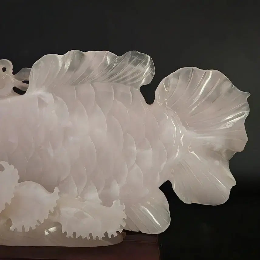 [BUNJANG] Chinese Ceramic Dragon Statue / 옥 어룡 높이17.5cm 폭40cm 중국도자기