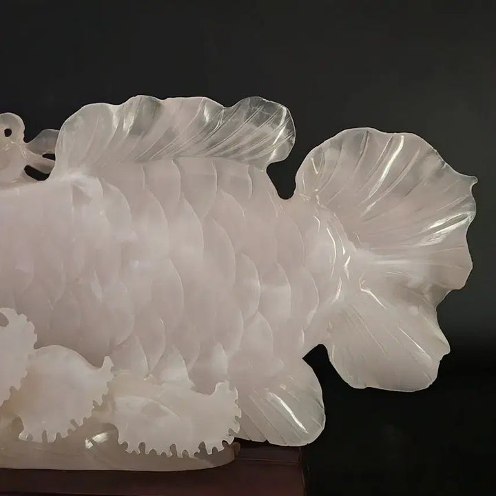 [BUNJANG] Chinese Ceramic Dragon Statue / 옥 어룡 높이17.5cm 폭40cm 중국도자기