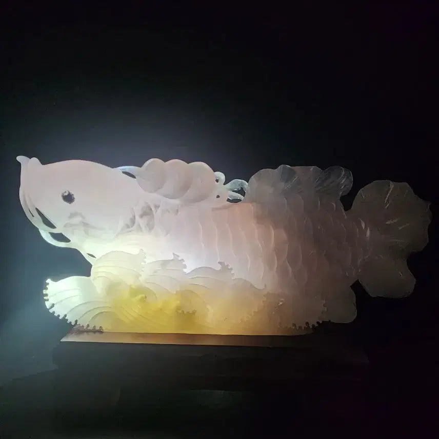 [BUNJANG] Chinese Ceramic Dragon Statue / 옥 어룡 높이17.5cm 폭40cm 중국도자기