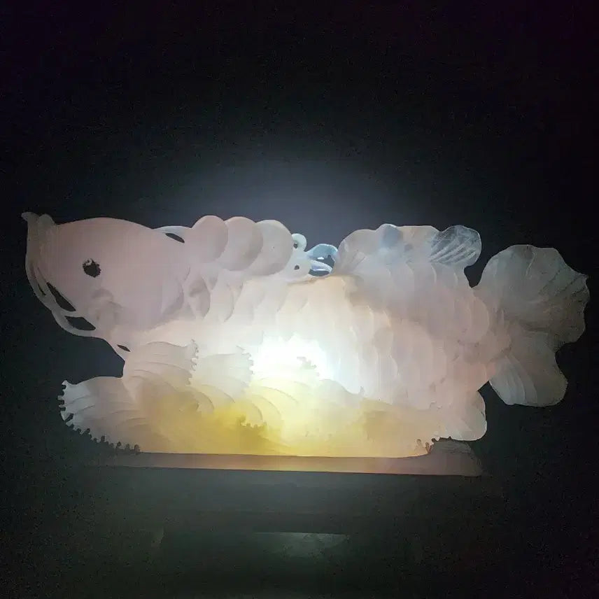 [BUNJANG] Chinese Ceramic Dragon Statue / 옥 어룡 높이17.5cm 폭40cm 중국도자기