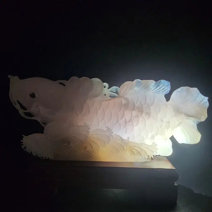 [BUNJANG] Chinese Ceramic Dragon Statue / 옥 어룡 높이17.5cm 폭40cm 중국도자기