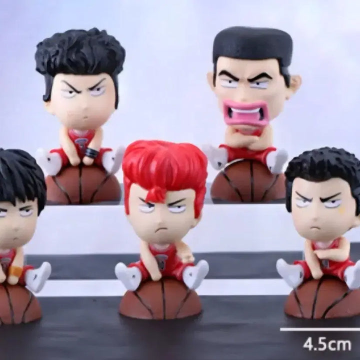 [BUNJANG] Slam Dunk Buksan Team Basketball Figure Bundle Set / 슬램덩크 북산팀 농구공 피규어 미개봉 5종 세트로 일괄 판매합니다.