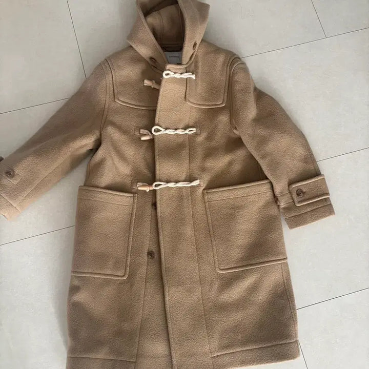 [BUNJANG] Covernat Beige Duffle Coat / 커버낫 베이지색 더플코트
