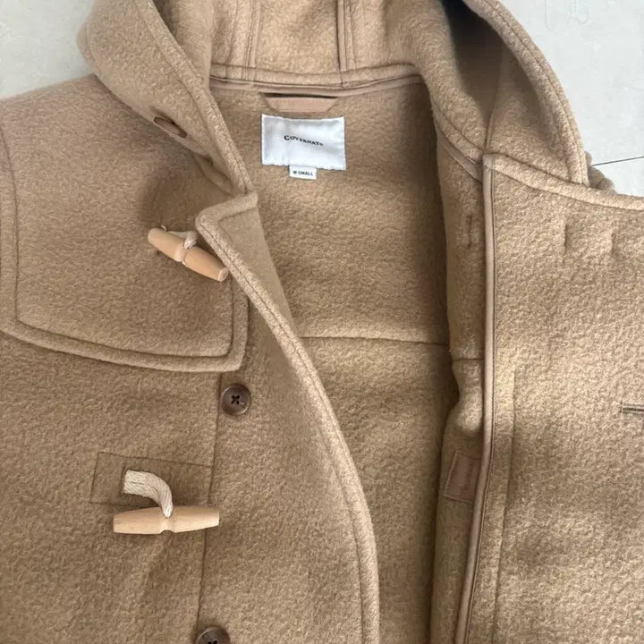 [BUNJANG] Covernat Beige Duffle Coat / 커버낫 베이지색 더플코트