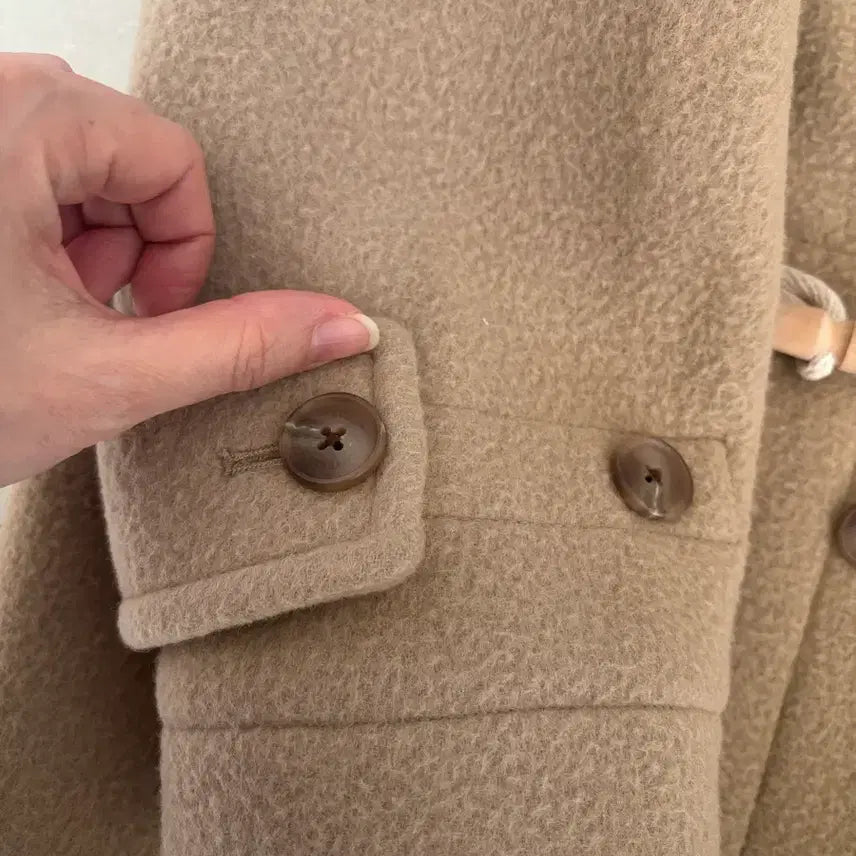 [BUNJANG] Covernat Beige Duffle Coat / 커버낫 베이지색 더플코트