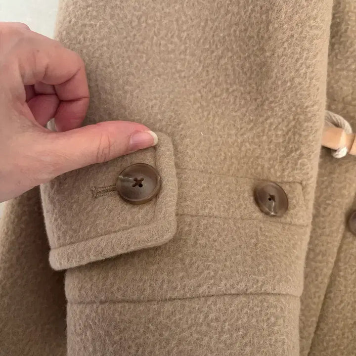 [BUNJANG] Covernat Beige Duffle Coat / 커버낫 베이지색 더플코트