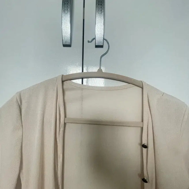 [BUNJANG] Cardigan & Short Sleeve Ribbed Set / 가디건 +반팔 세트