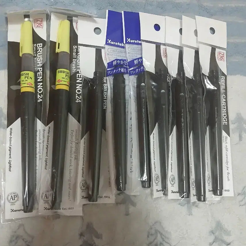 [BUNJANG] Zig Kuretake Brush Pen Set / 지그 쿠레타케 붓펜