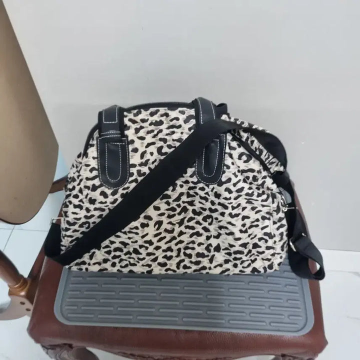 [BUNJANG] Leopard Pattern Tote & Shoulder Bag / 레오파드 패턴 토트백 & 숄더백 37센치 30센치 폭20센치