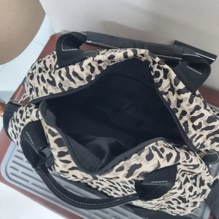 [BUNJANG] Leopard Pattern Tote & Shoulder Bag / 레오파드 패턴 토트백 & 숄더백 37센치 30센치 폭20센치