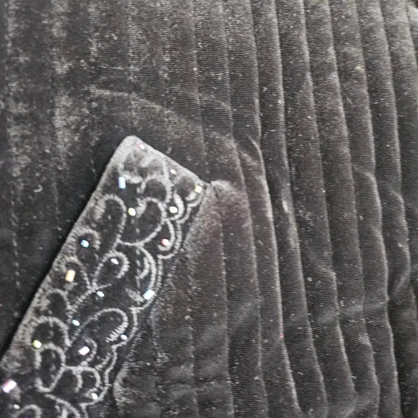 [BUNJANG] Kim Min Ju Collection Velvet Black Jacket / Kim min ju 컬렉션 벨벳 블랙 자켓88
