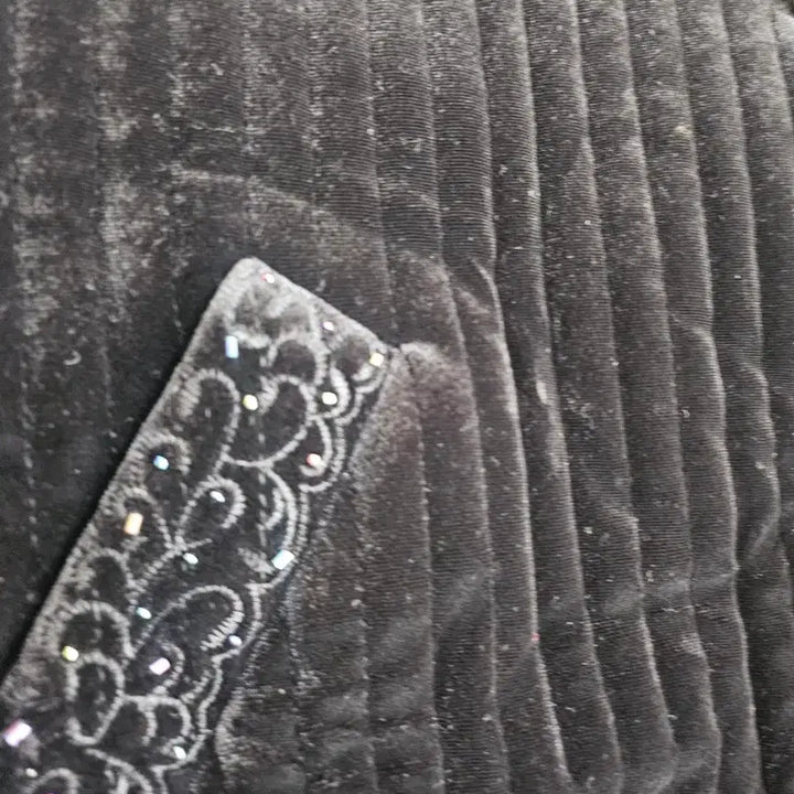 [BUNJANG] Kim Min Ju Collection Velvet Black Jacket / Kim min ju 컬렉션 벨벳 블랙 자켓88