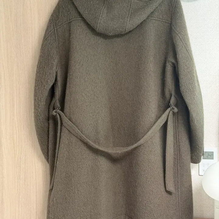 [BUNJANG] Auralee Brushed Alpaca Wool Melton Hooded Coat / 오라리 브러시드 알파카 울 멜튼 후드 코트