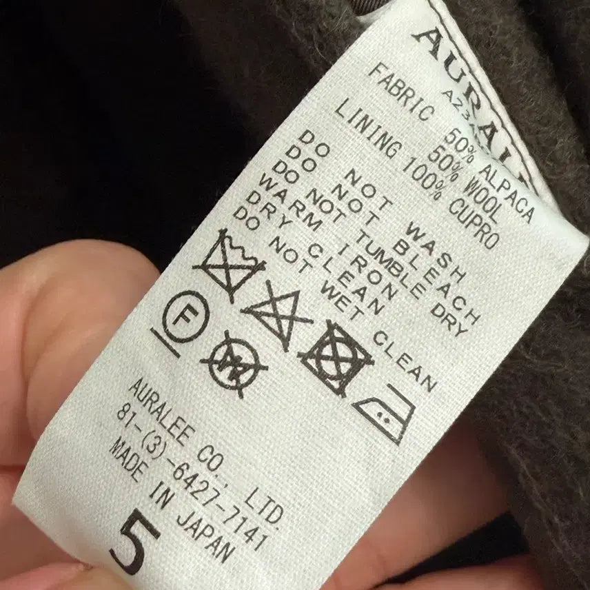 [BUNJANG] Auralee Brushed Alpaca Wool Melton Hooded Coat / 오라리 브러시드 알파카 울 멜튼 후드 코트