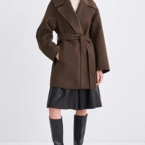 [BUNJANG] Time Belted Coat / (새상품)한섬타임 벨티드코트