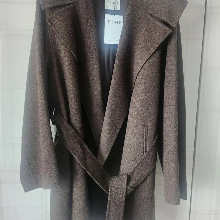 [BUNJANG] Time Belted Coat / (새상품)한섬타임 벨티드코트