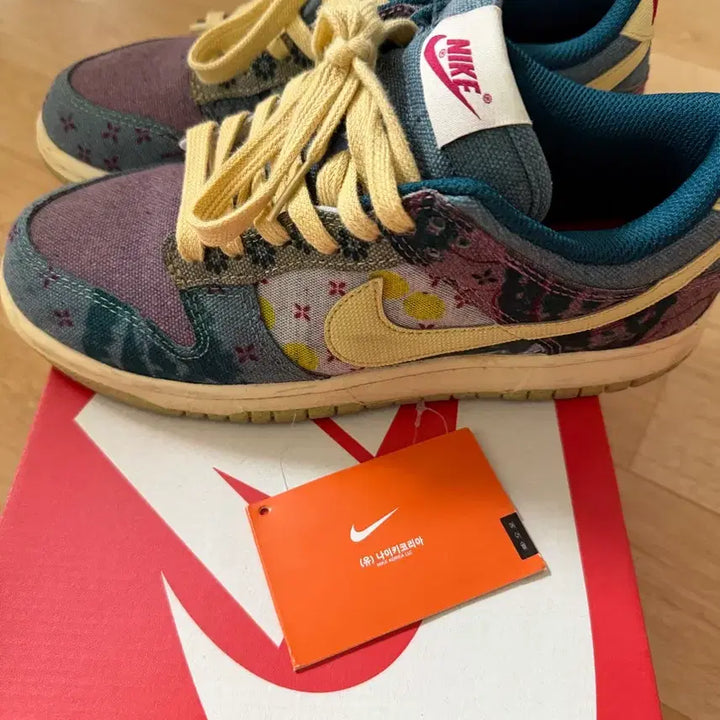 [BUNJANG] Nike Dunk Low Community Garden Sneakers / 나이키 덩크 로우 커뮤니티 가든 245 판매 합니다