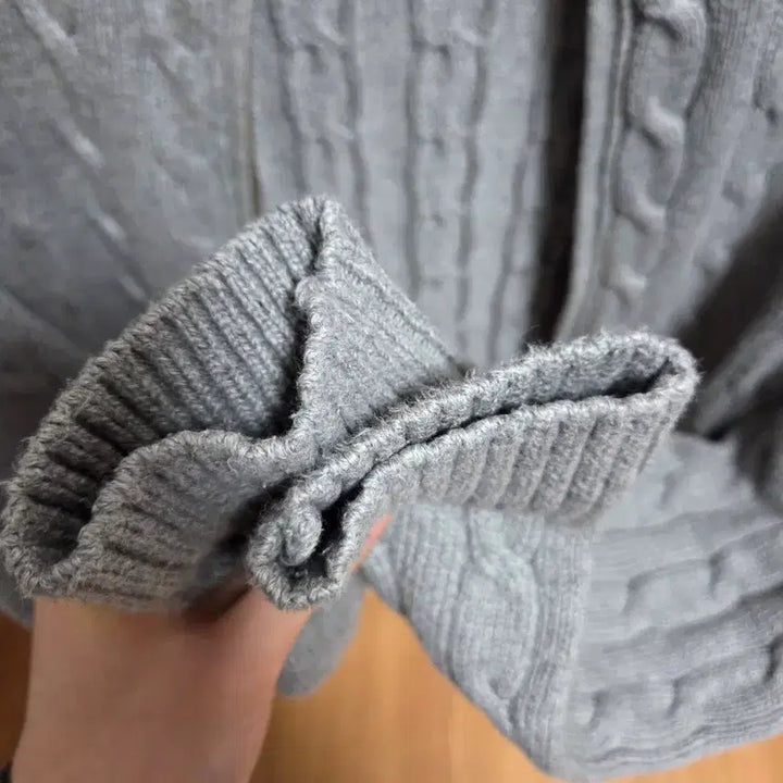 [BUNJANG] Polo Cable Knit Full Zip Sweater / 폴로 케이블 니트 풀 지퍼 스웨터 m