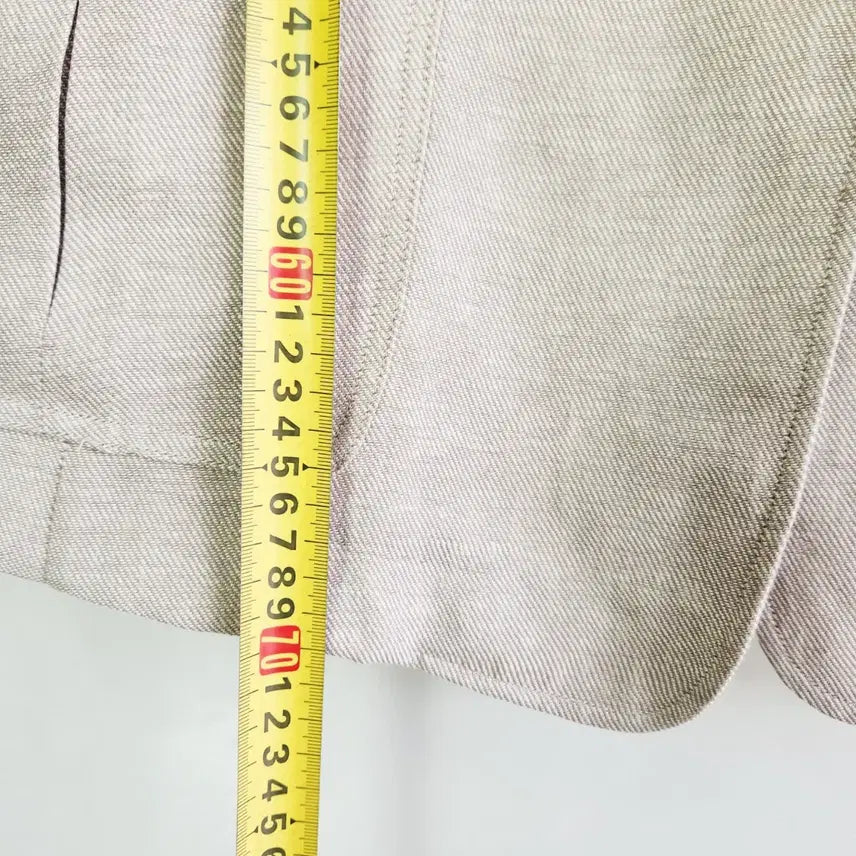 [BUNJANG] Eselia Beige Linen Style Vest Jacket (Size 66) / 0304 에셀리아 베이지 린넨 스타일 조끼 자켓 66사이즈