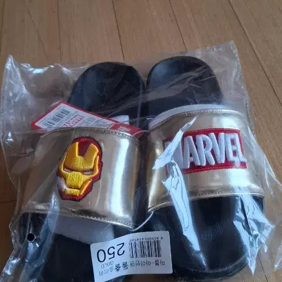 [BUNJANG] Marvel Iron Man Slippers 250mm Gold / 새상품) 마블 아이언맨 슬리퍼 250mm 골드