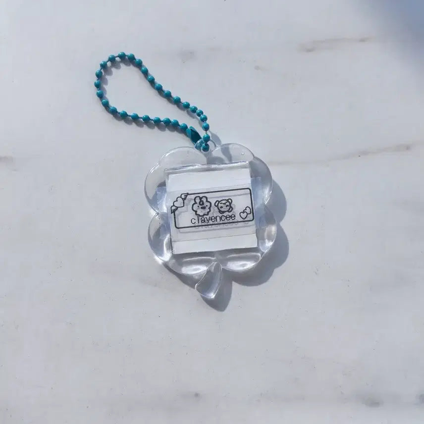 [BUNJANG] Clayencee Clover Acrylic Keyring / clayencee 작가님 인형 사진 네잎클로버 아크릴 키링