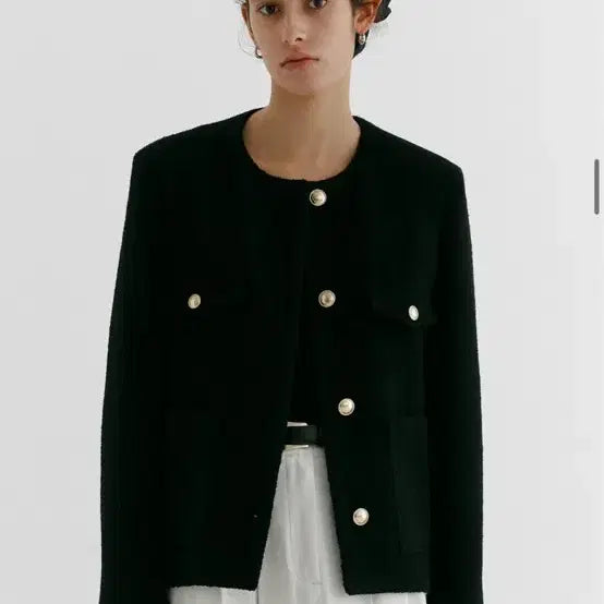 [BUNJANG] Step Around Alpaca Boucle Jacket and Skirt Set / 스텝어라운드 알파카 부클 자켓 스커트 셋업