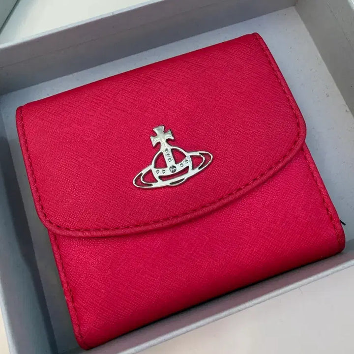 [BUNJANG] Vivienne Westwood Pink Wallet / 택포)오늘만7.5 비비안웨스트우드 핑크 지갑 반지갑 비비안 카드지갑