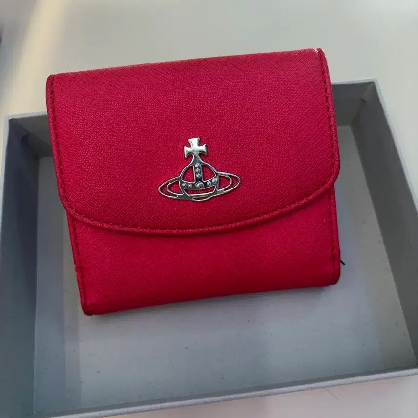 [BUNJANG] Vivienne Westwood Pink Wallet / 택포)오늘만7.5 비비안웨스트우드 핑크 지갑 반지갑 비비안 카드지갑