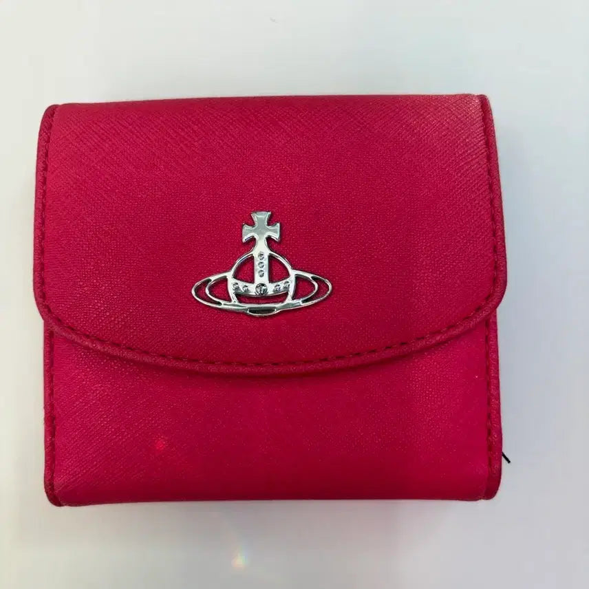 [BUNJANG] Vivienne Westwood Pink Wallet / 택포)오늘만7.5 비비안웨스트우드 핑크 지갑 반지갑 비비안 카드지갑