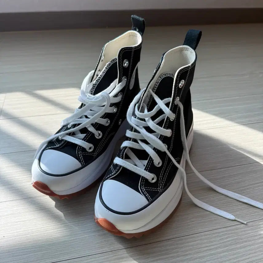 [BUNJANG] Converse Run Star Hike Black Sneakers / 컨버스 런스타 하이크 블랙 166800C 230