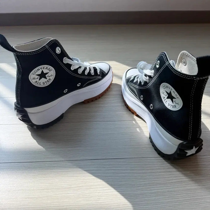 [BUNJANG] Converse Run Star Hike Black Sneakers / 컨버스 런스타 하이크 블랙 166800C 230