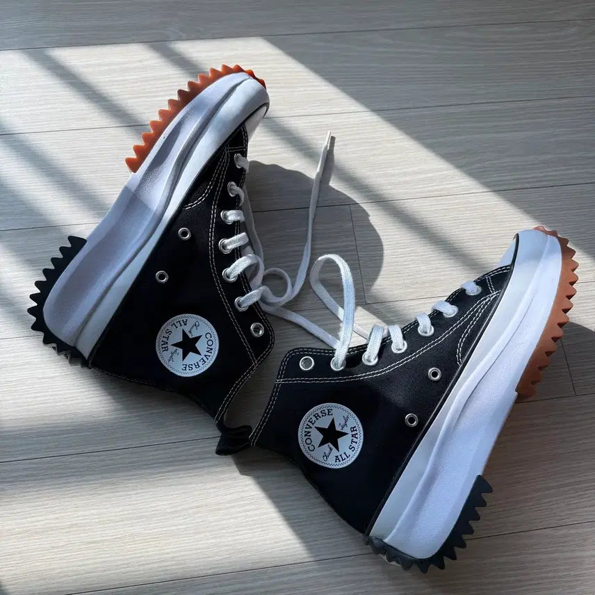 [BUNJANG] Converse Run Star Hike Black Sneakers / 컨버스 런스타 하이크 블랙 166800C 230