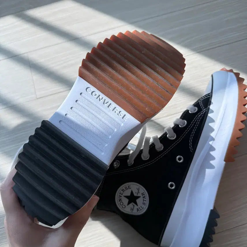 [BUNJANG] Converse Run Star Hike Black Sneakers / 컨버스 런스타 하이크 블랙 166800C 230