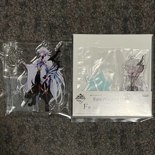 [BUNJANG] FGO Merlin Acrylic Stand Bundle Set / [개봉] 페그오 FGO 파르코/슈가포 멀린 아크릴 스탠드 일괄