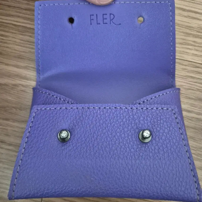 [BUNJANG] Leather Card Coin Wallet / 가죽 카드 동전 지갑