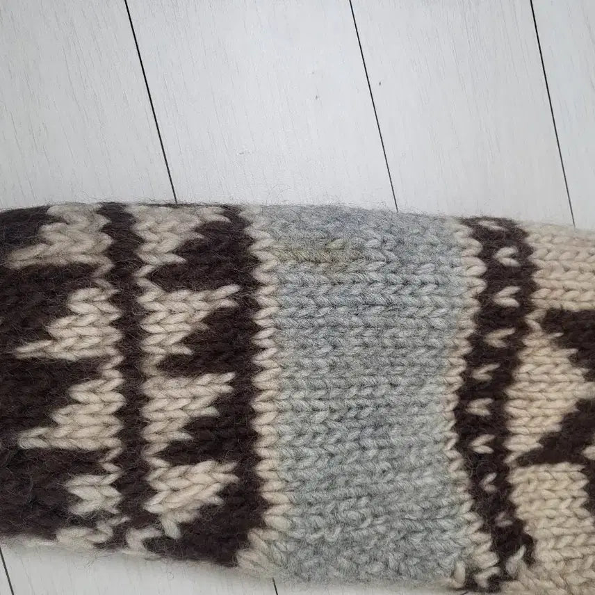 [BUNJANG] Wool 100% Cowichan Sweater / 울100% 두꺼운 코위찬 95사이즈