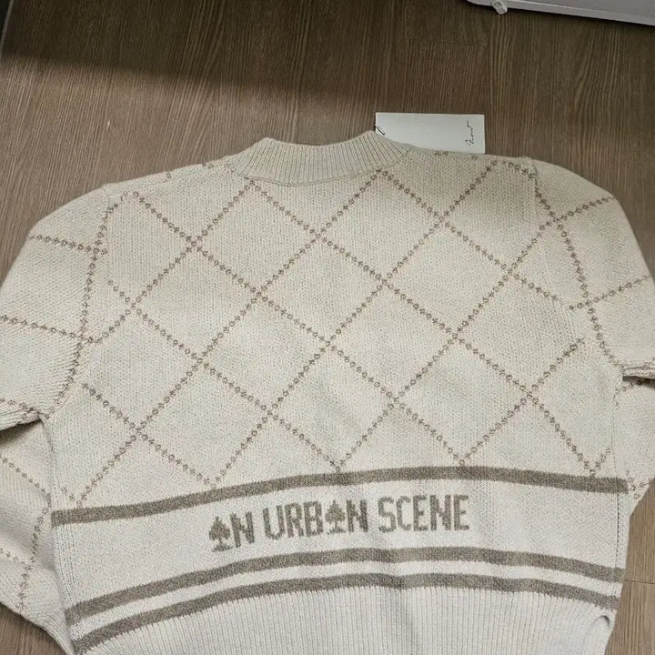 [BUNJANG] ZICOT Argyle Knit Cardigan / 지컷 니트 가디건