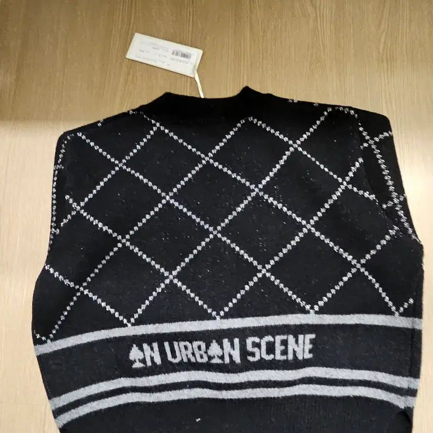 [BUNJANG] ZICOT Argyle Knit Cardigan / 지컷 니트 가디건