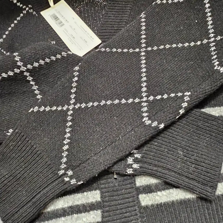 [BUNJANG] ZICOT Argyle Knit Cardigan / 지컷 니트 가디건