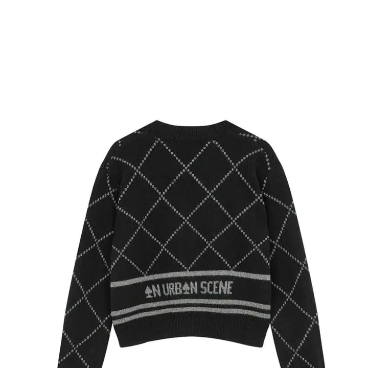 [BUNJANG] ZICOT Argyle Knit Cardigan / 지컷 니트 가디건