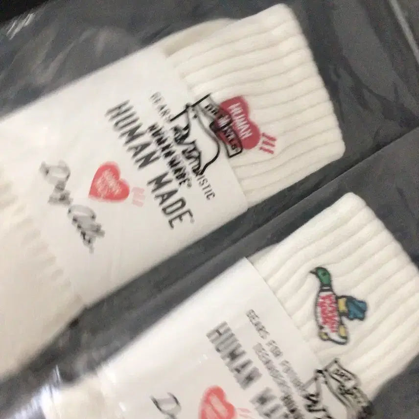 [BUNJANG] Human Made Socks Set (2 Pairs) / 휴먼메이드 화이트 삭스 2켤레 세트