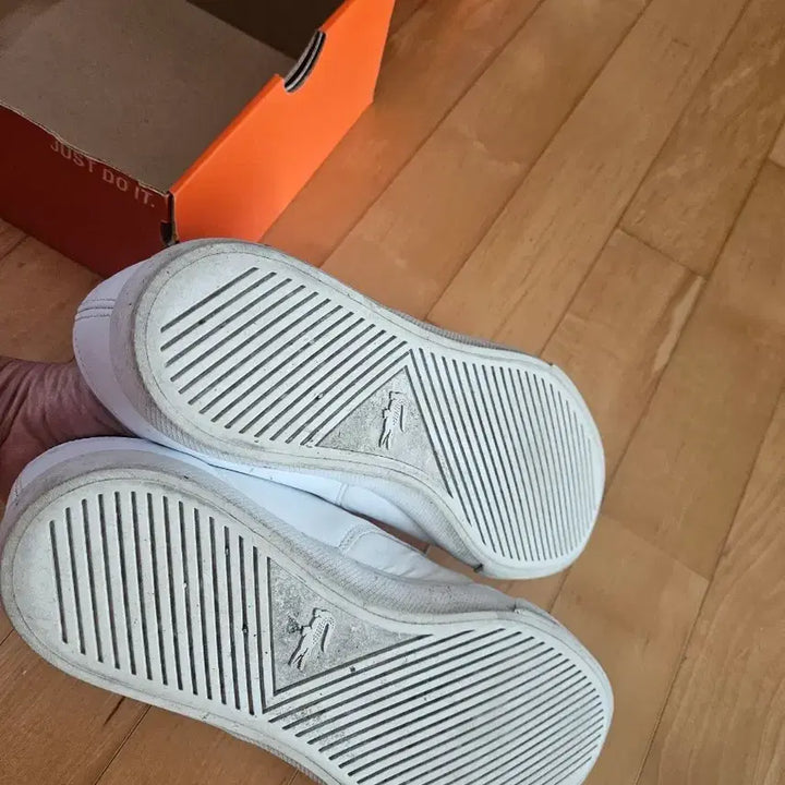 [BUNJANG] Lacoste White Sneakers / 라코스테 흰색 스니커즈 운동화280