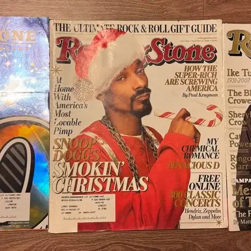 [BUNJANG] Rolling Stones Magazine 40th Anniversary Bundle Set / 롤링스톤즈 잡지 40주년, 2006년 스눕독, 2008년 조니뎁 일괄판매