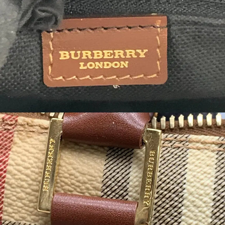 [BUNJANG] Burberry Check Leather Shoulder Handbag / 257001302 버버리 체크 레더 숄더 핸드백 2way